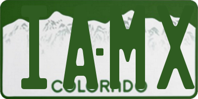 CO license plate IAMX