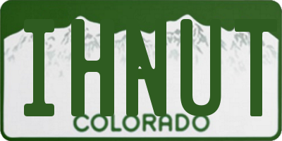 CO license plate IHNUT