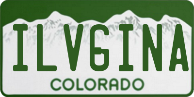 CO license plate ILVGINA