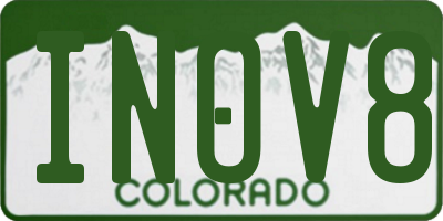 CO license plate INOV8