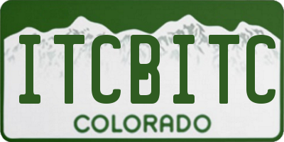 CO license plate ITCBITC