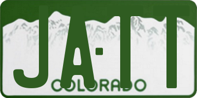 CO license plate JATT