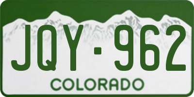 CO license plate JQY962