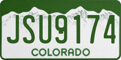 CO license plate JSU9174