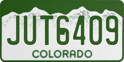 CO license plate JUT6409