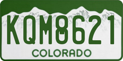 CO license plate KQM8621