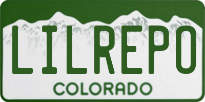 CO license plate LILREPO