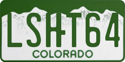 CO license plate LSHT64