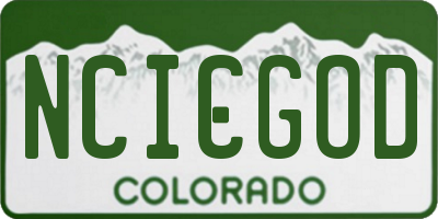 CO license plate NCICGOD