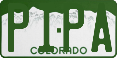 CO license plate PIPA