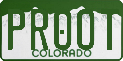CO license plate PROOT
