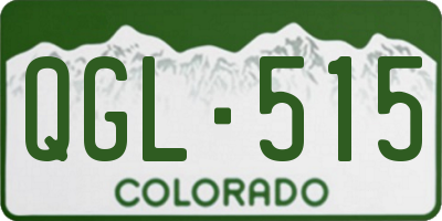 CO license plate QGL515