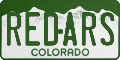 CO license plate REDARS