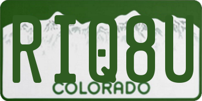 CO license plate RIQ8U