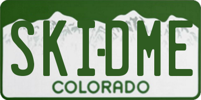 CO license plate SKIDME