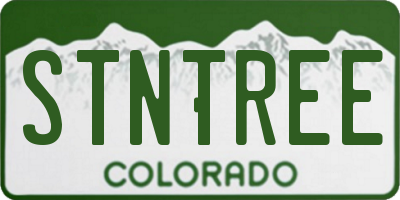 CO license plate STNTREE