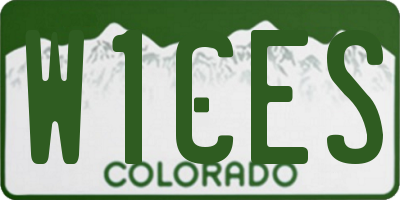 CO license plate W1CES