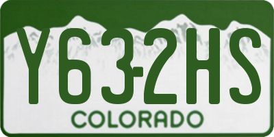 CO license plate Y632HS