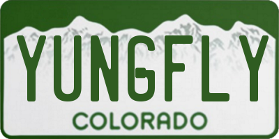 CO license plate YUNGFLY