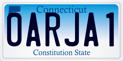 CT license plate 0ARJA1