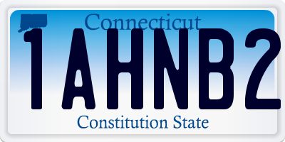 CT license plate 1AHNB2