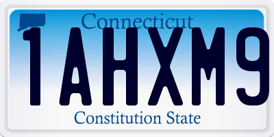 CT license plate 1AHXM9