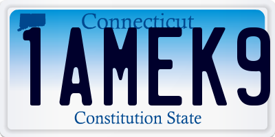 CT license plate 1AMEK9