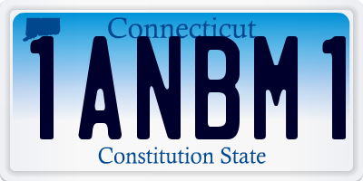 CT license plate 1ANBM1