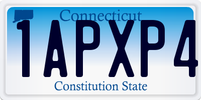 CT license plate 1APXP4