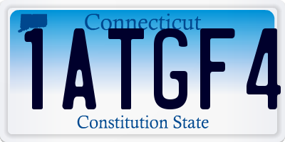 CT license plate 1ATGF4