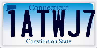 CT license plate 1ATWJ7