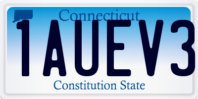 CT license plate 1AUEV3