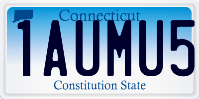 CT license plate 1AUMU5