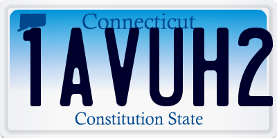 CT license plate 1AVUH2