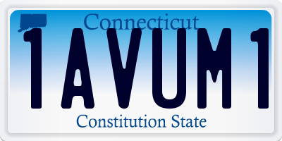 CT license plate 1AVUM1