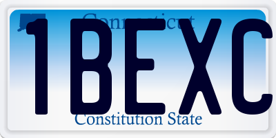 CT license plate 1BEXC