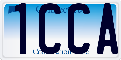 CT license plate 1CCA