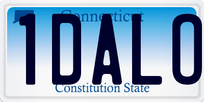 CT license plate 1DALO