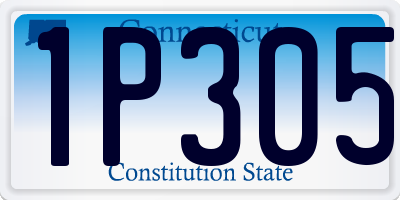 CT license plate 1P305