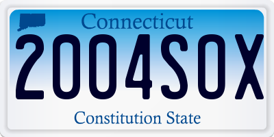 CT license plate 2004SOX