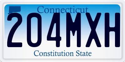 CT license plate 204MXH