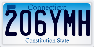 CT license plate 206YMH