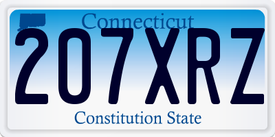 CT license plate 207XRZ