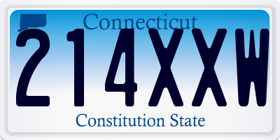 CT license plate 214XXW