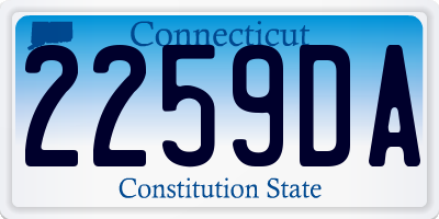 CT license plate 2259DA