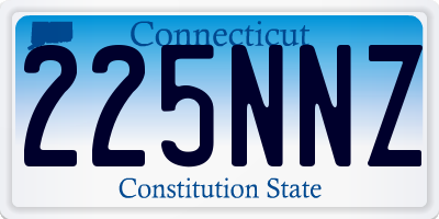 CT license plate 225NNZ