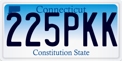 CT license plate 225PKK