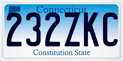 CT license plate 232ZKC