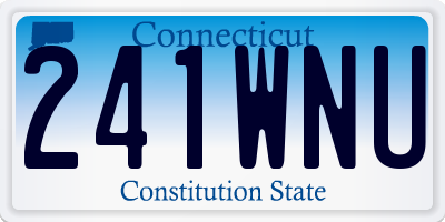 CT license plate 241WNU