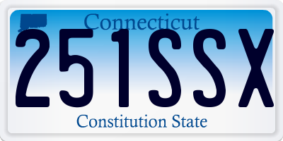 CT license plate 251SSX